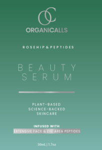 Beauty Serum label closeup